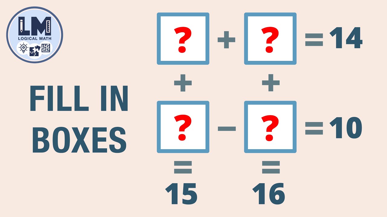 CAN YOU FILL IN THE BOXES WITH NUMBERS: Tricky and Viral Math Puzzle