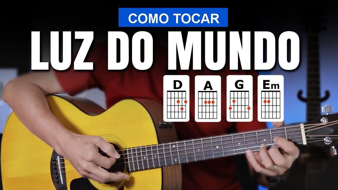 COMO TOCAR NO VIOLÃO - LUZ DO MUNDO  (Vim para adorar-Te) Cifra Fácil - Prof. Sidimar Antunes🎸