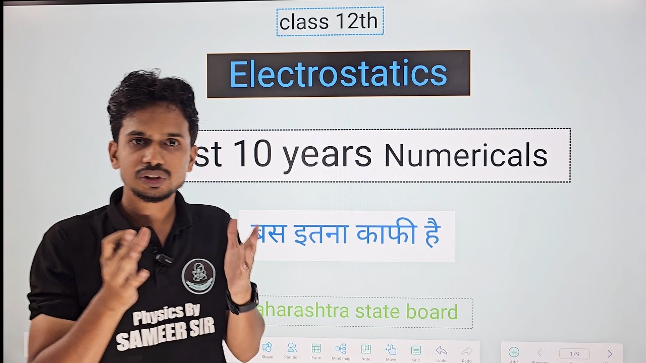 08. Electrostatics-PYQ Numericals | One Shot | HSC Maharashtra Board | Class 12th. 
