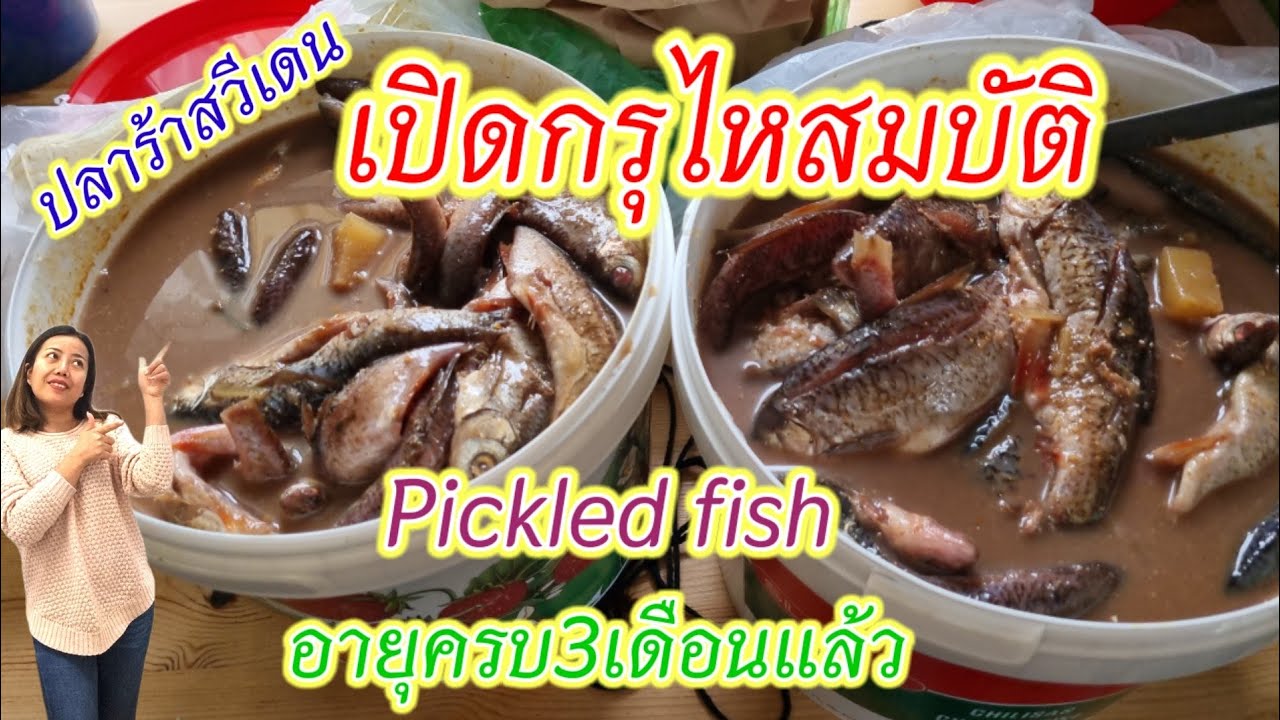 Ep.88 เปิดไหปลาร้า สมบัติล้ำค่า ปลาร้าครบ3เดือนแล้ว กลิ่นหอมนัวร์มาก #ปลาร้าสวีเดน #Picklesfish