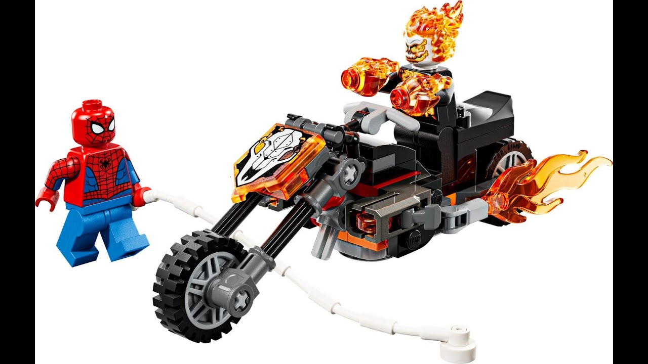 Обзор мотоцикла LEGO Marvel Spider-Man vs. Ghost Rider