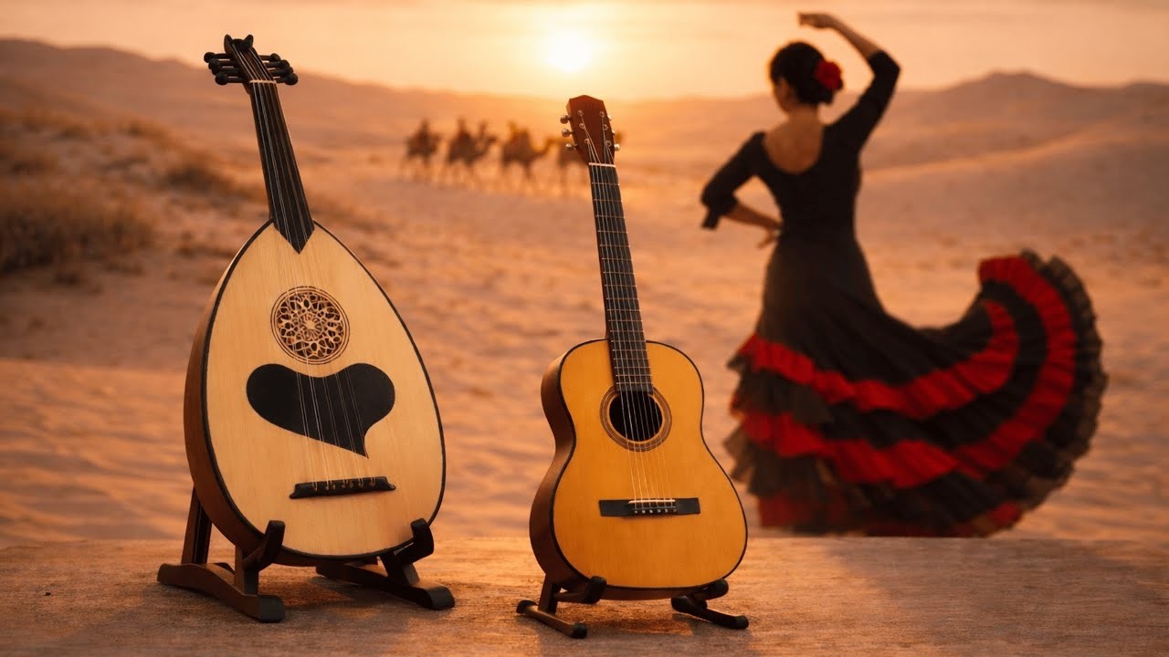 Spanish Guitar & Arabic Oud  Romantic Flamenco for Relaxation, Work, Travel and Chill