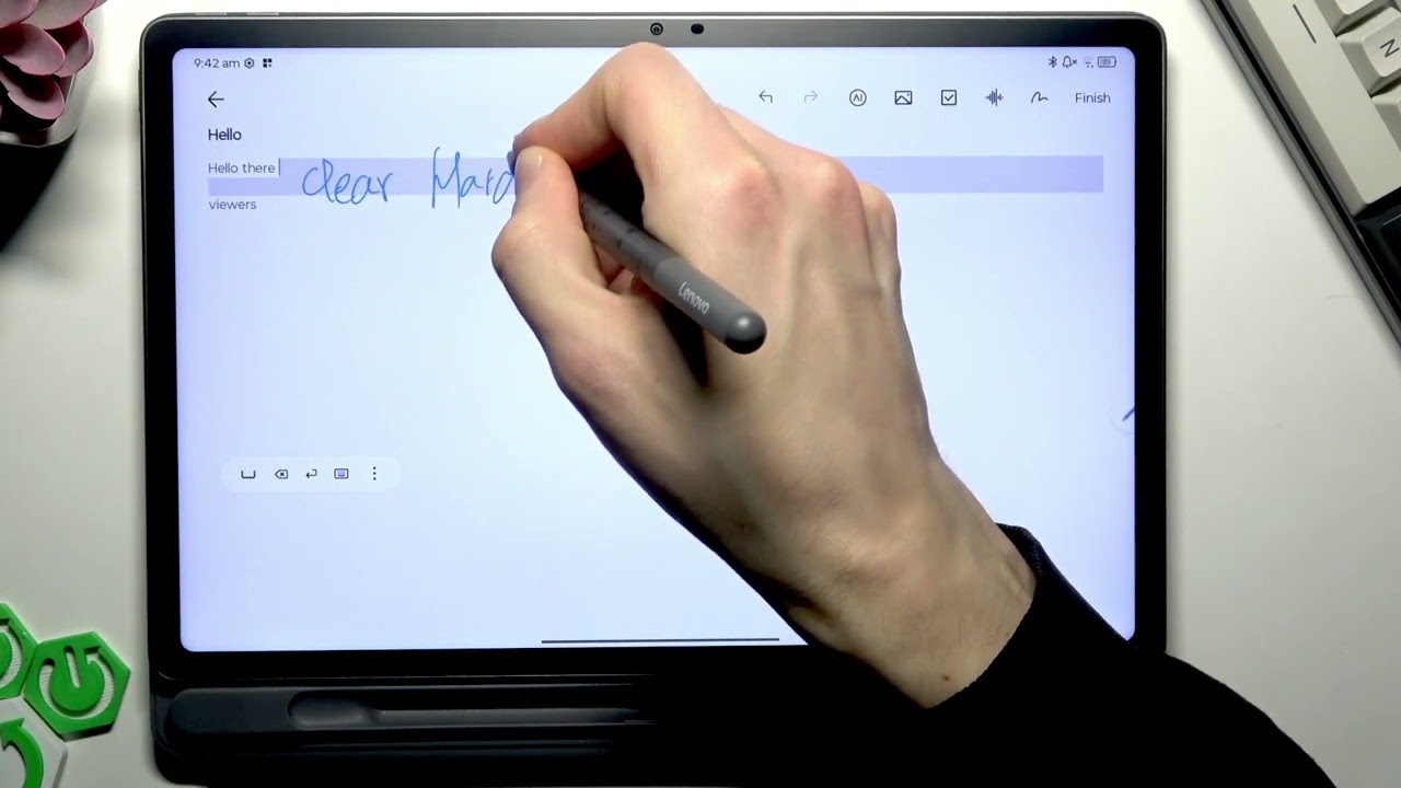 Учебное пособие по Lenovo AI Notes: составление и систематизация заметок в Idea Tab Plus.