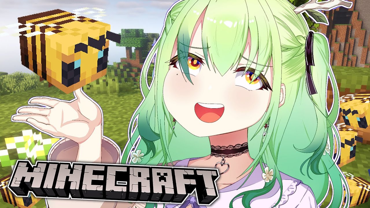 【MINECRAFT】 Fauna builds a honey farm to flood the server with thousands of bees