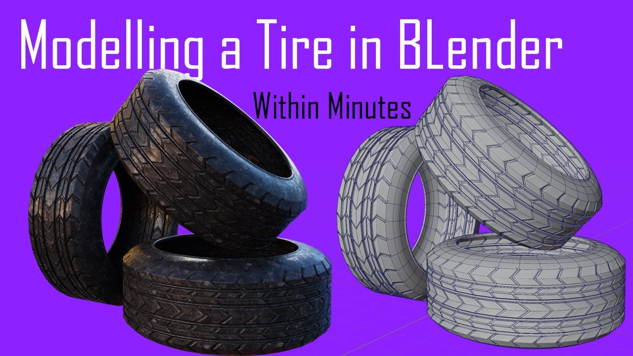 Create a Tire in 2 minutes in Blender