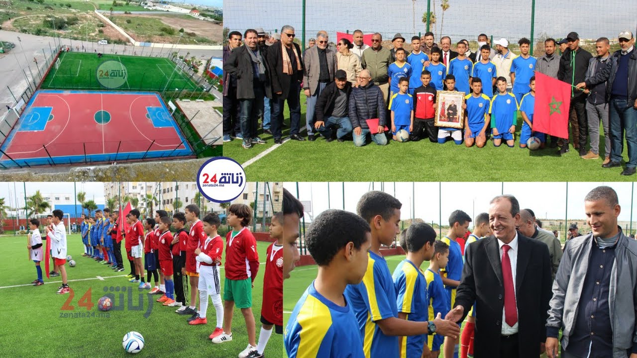افتتاح ملاعب القرب ديار المنصور  بجماعة عين حرودة زناتة