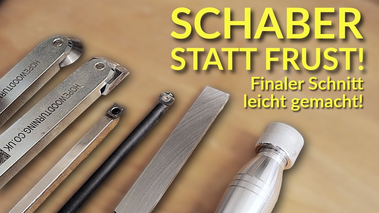 Schaber richtig einsetzen: Saubere Oberflächen beim Drechseln leicht gemacht!