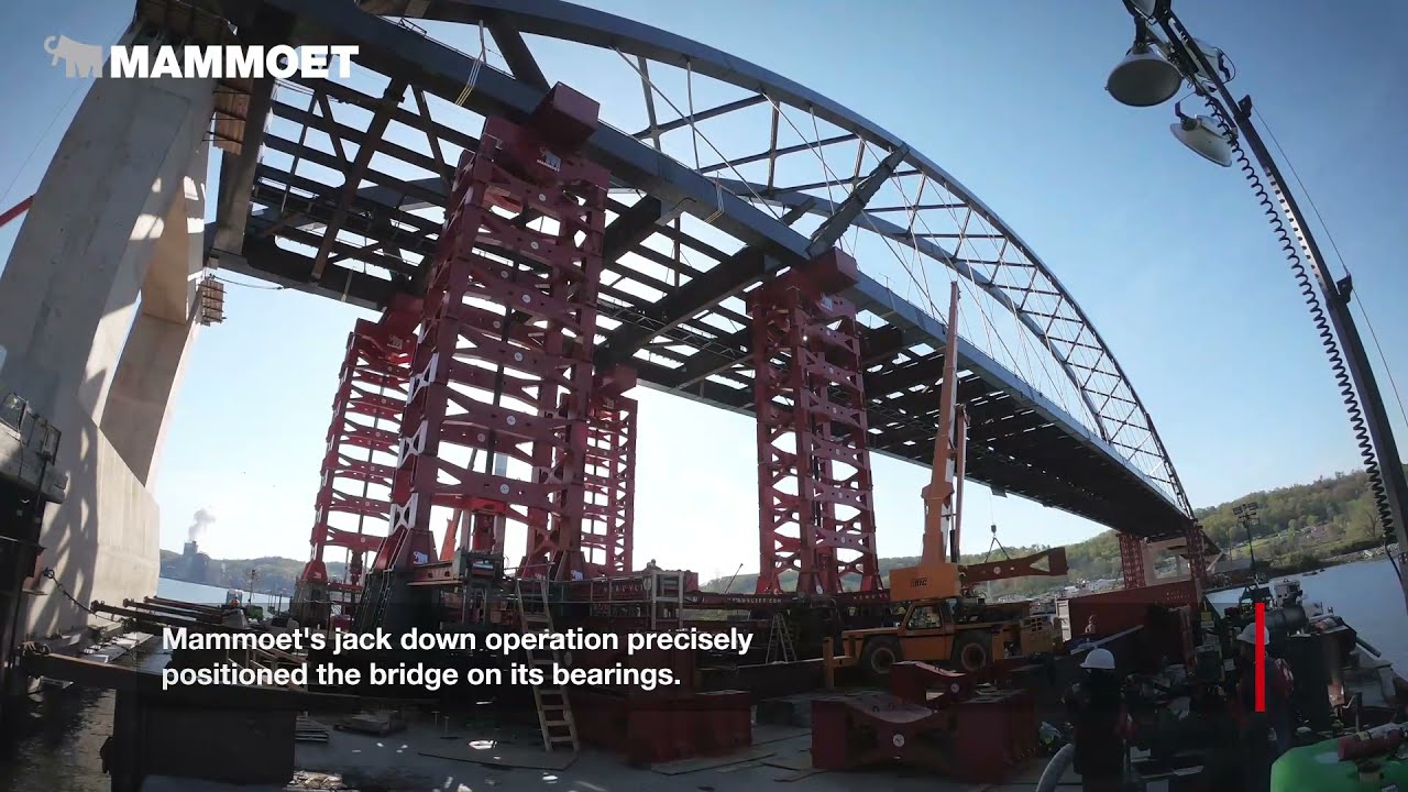 Bridge installation over Ohio River breaks records