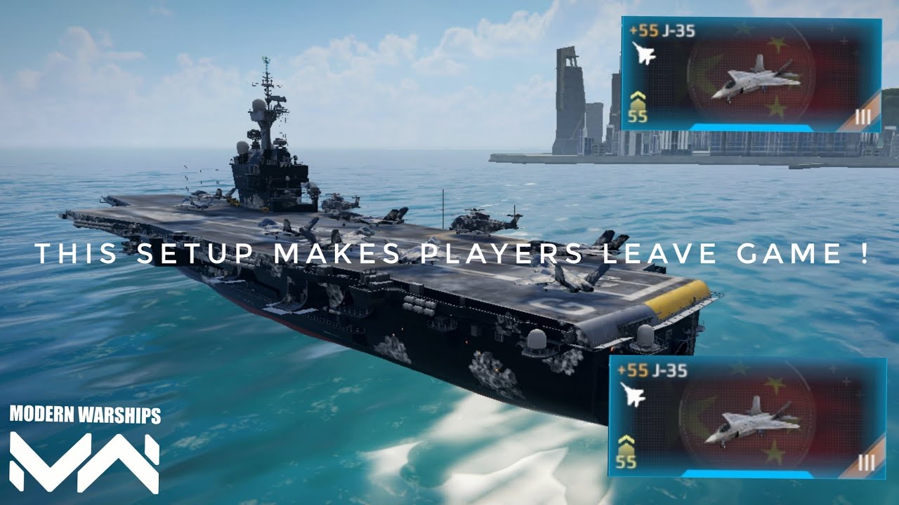 double trouble j35 on Charles de Gauelle gameplay Modern Warships june event cv