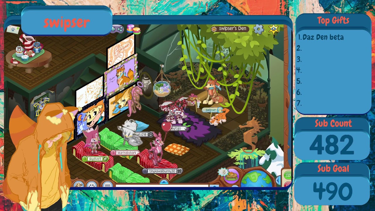 Swipser AJ thirty-third Live Stream Giveaway at 480 Subs!! We doing animal jam?! Part 1