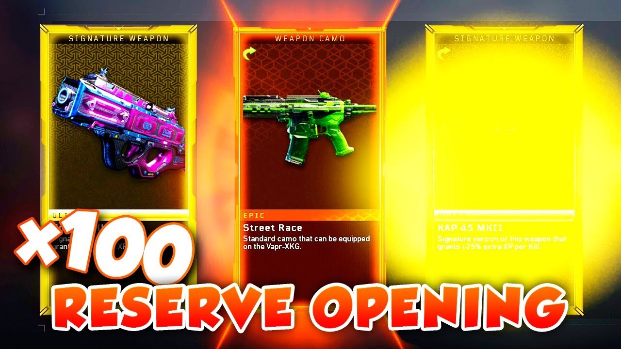 Opening 100 Reserve Cases (Supply Drops) in Black Ops 4 for the First Time!