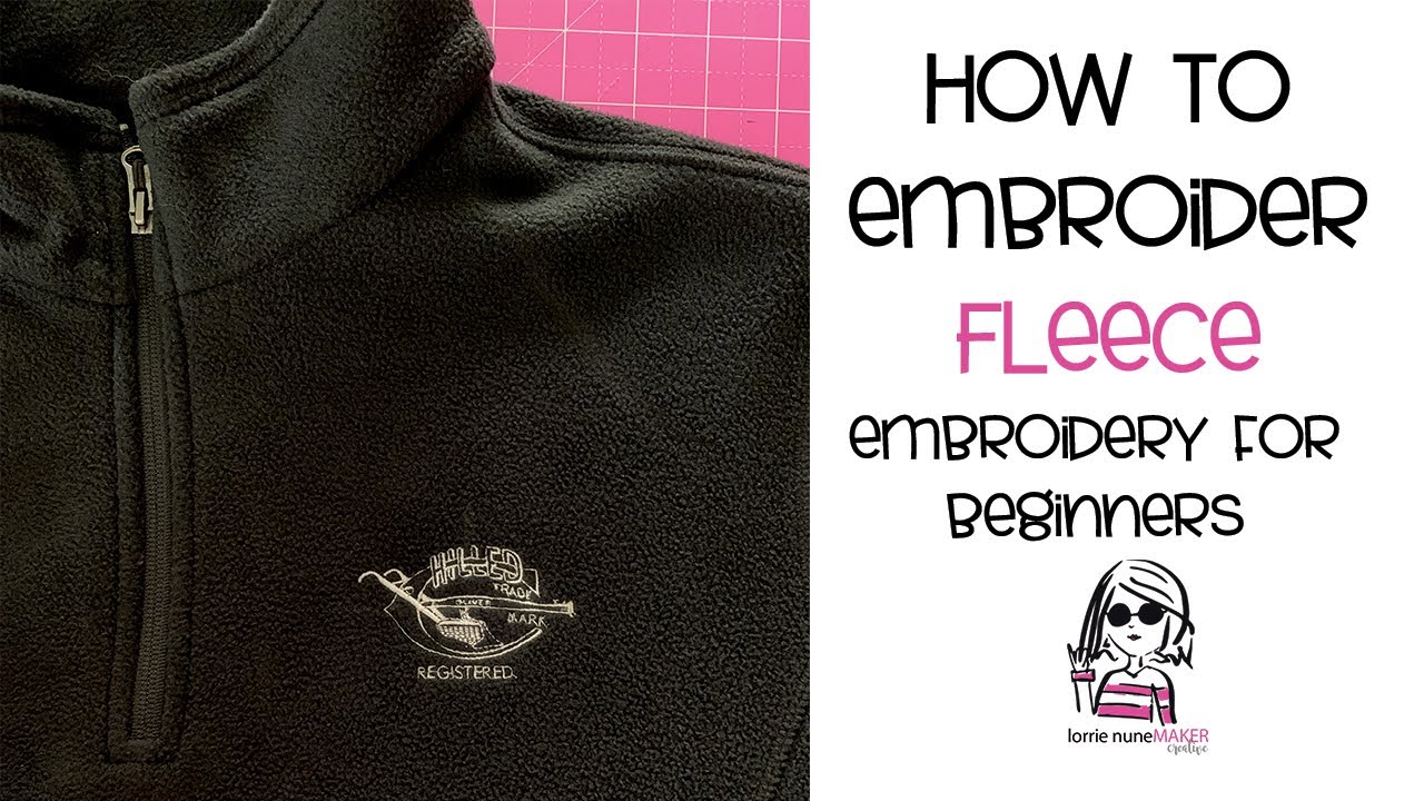 How to Embroider a Fleece Pullover / Jacket - Brother PR1055x