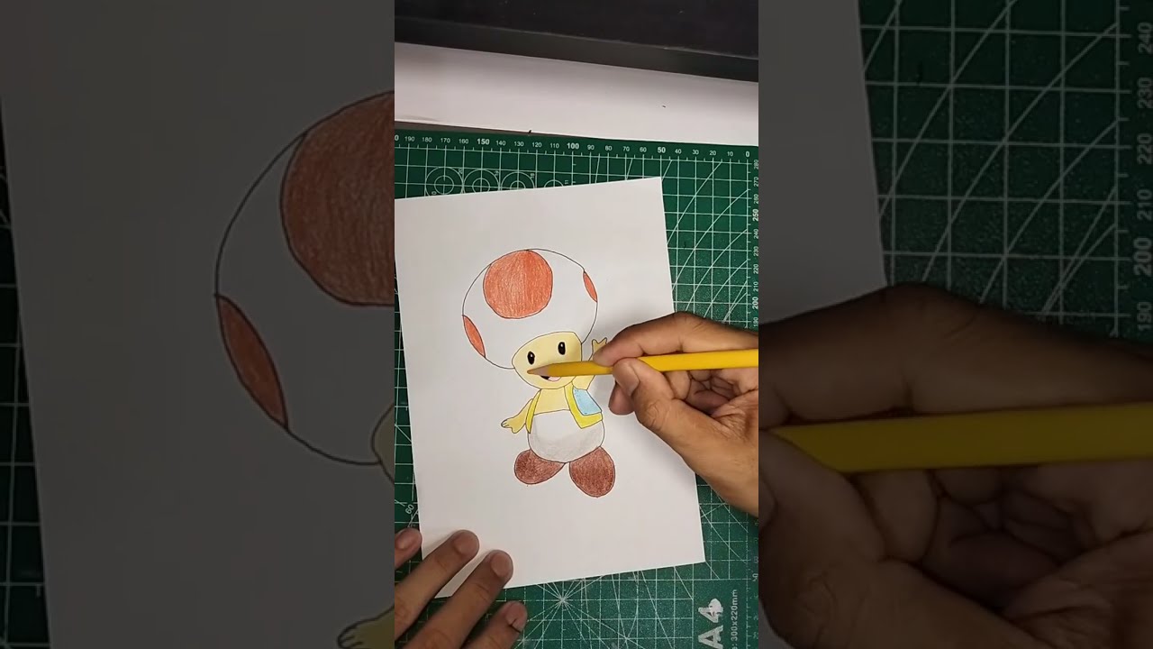 Drawing character super mario