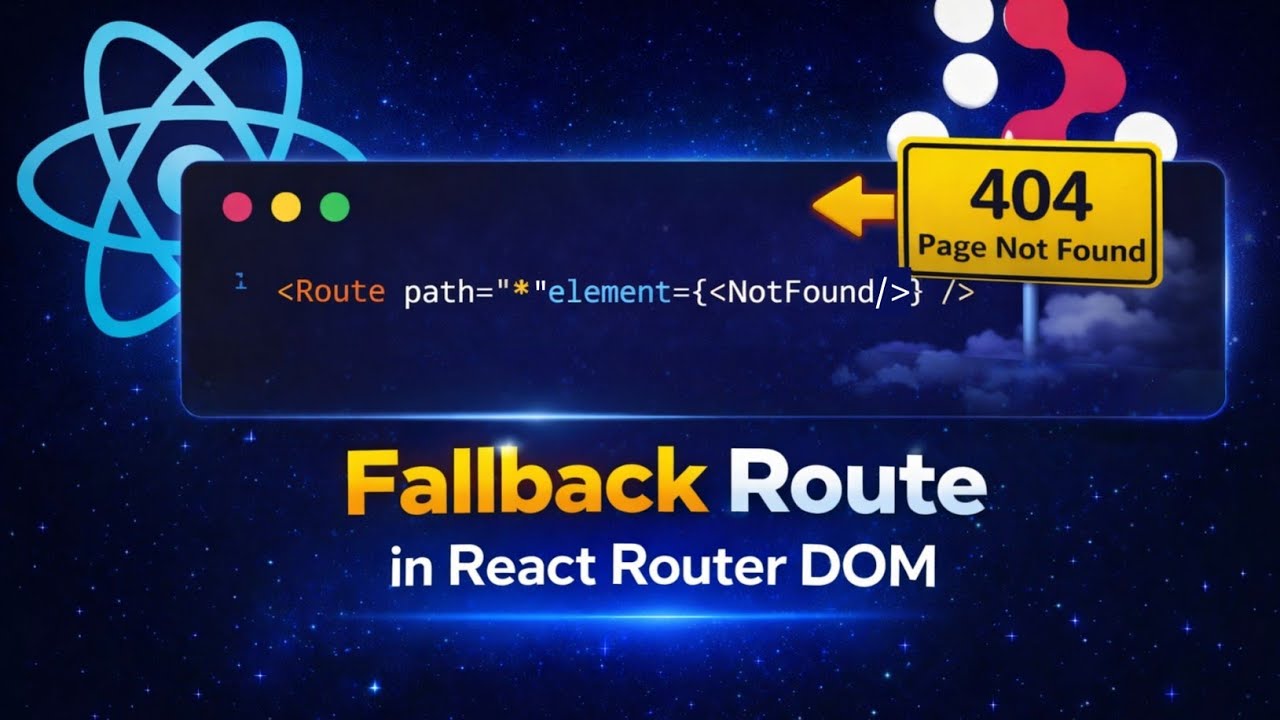 05. Fallback Route in React | React Router DOM | Coderz Area