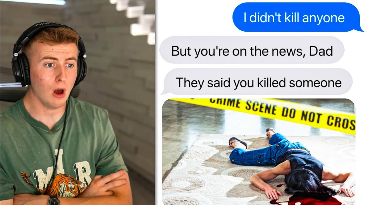 LUKE DAVIDSON REACTING TO MY SCARY TEXT STORY