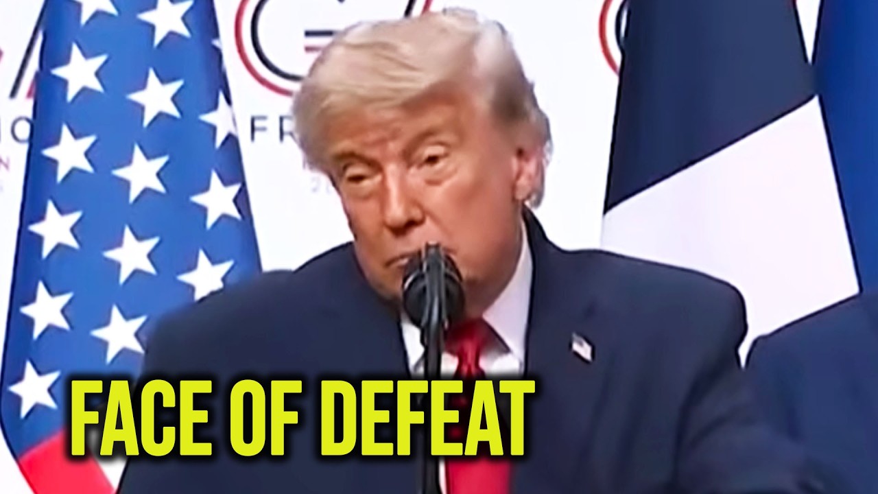 Trump LOOKS DEFEATED During Iran Deal Press Conference