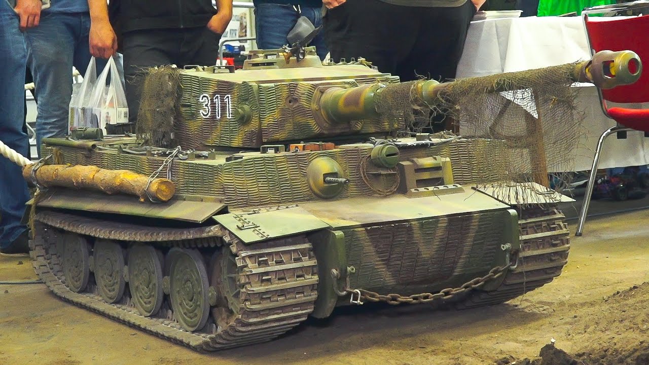 360 KG!! 800W SOUND!! HEAVY WEIGHT, XXL RC MODEL TANK TIGER*RC MODEL MILITARY VEHICLE