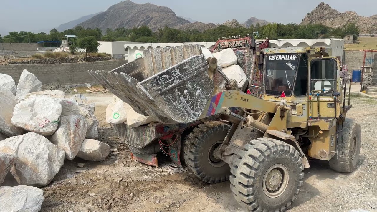 Massive Marble Stone Loading 😱 | Heavy Loader at Work | Satisfying Factory Process
