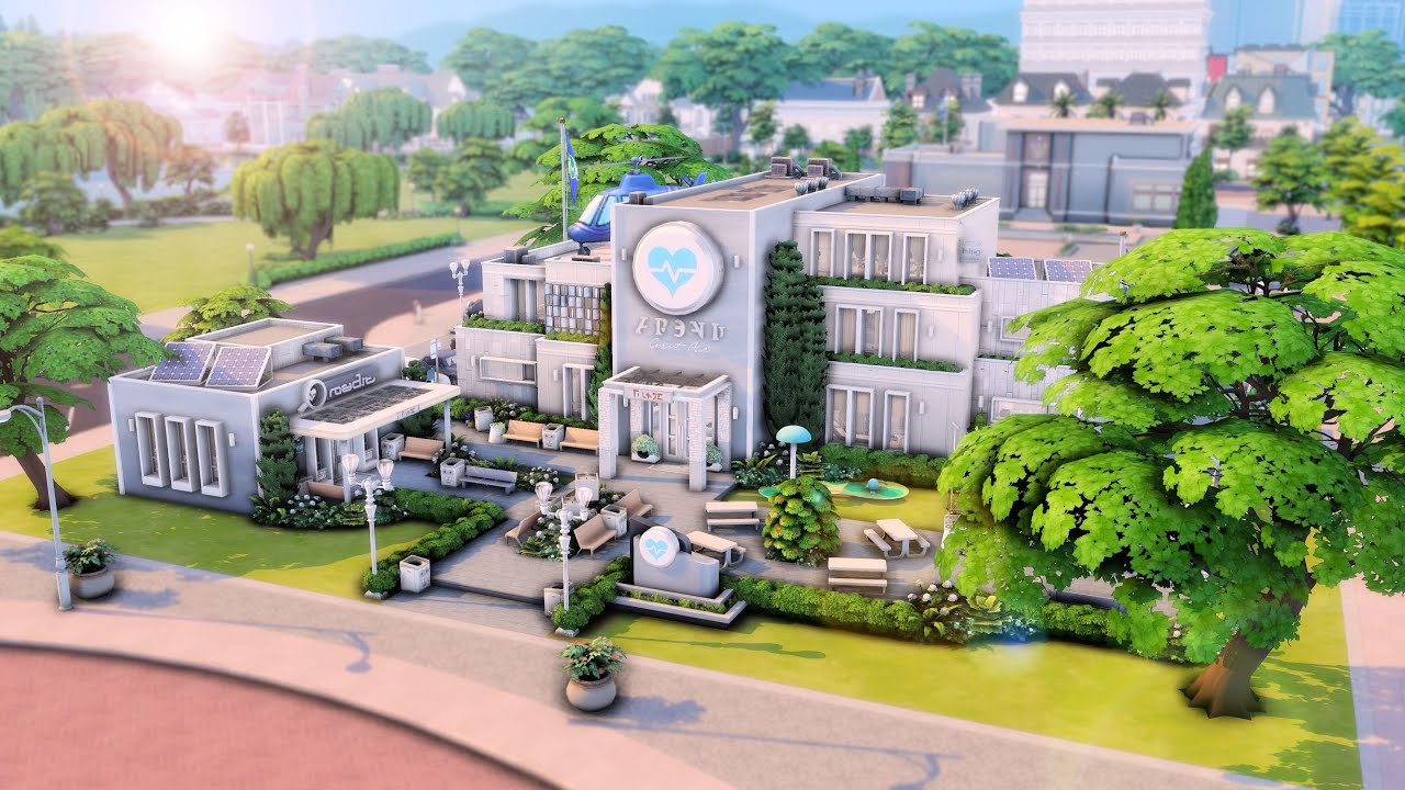 Willow Creek Hospital 🩺🚑// The Sims 4: Speed Build // No CC