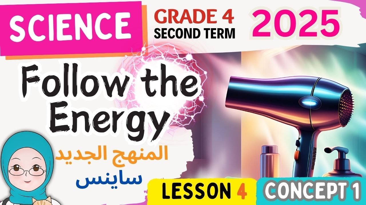 Science Grade 4-Follow the Energy-Second Term 2025   ساينس سنة رابعة المنهج الجديد الترم التاني