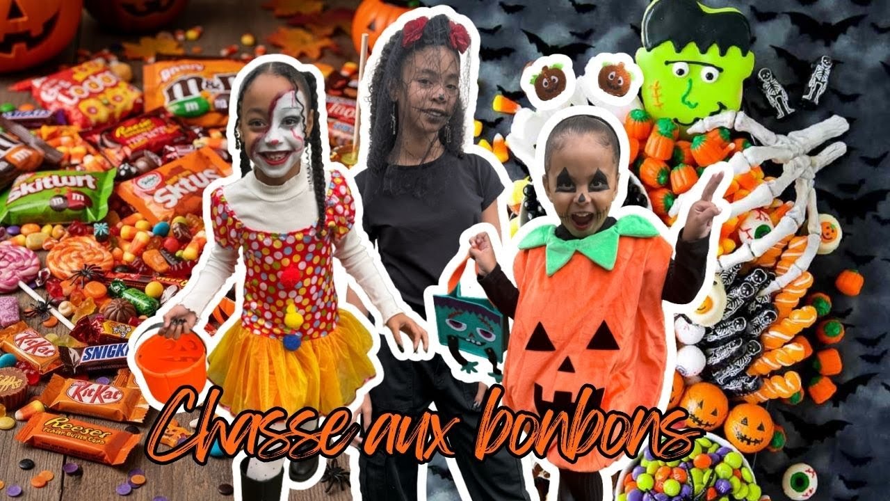Les filles dévalisent le village pour la chasse aux bonbons 🎃🍬