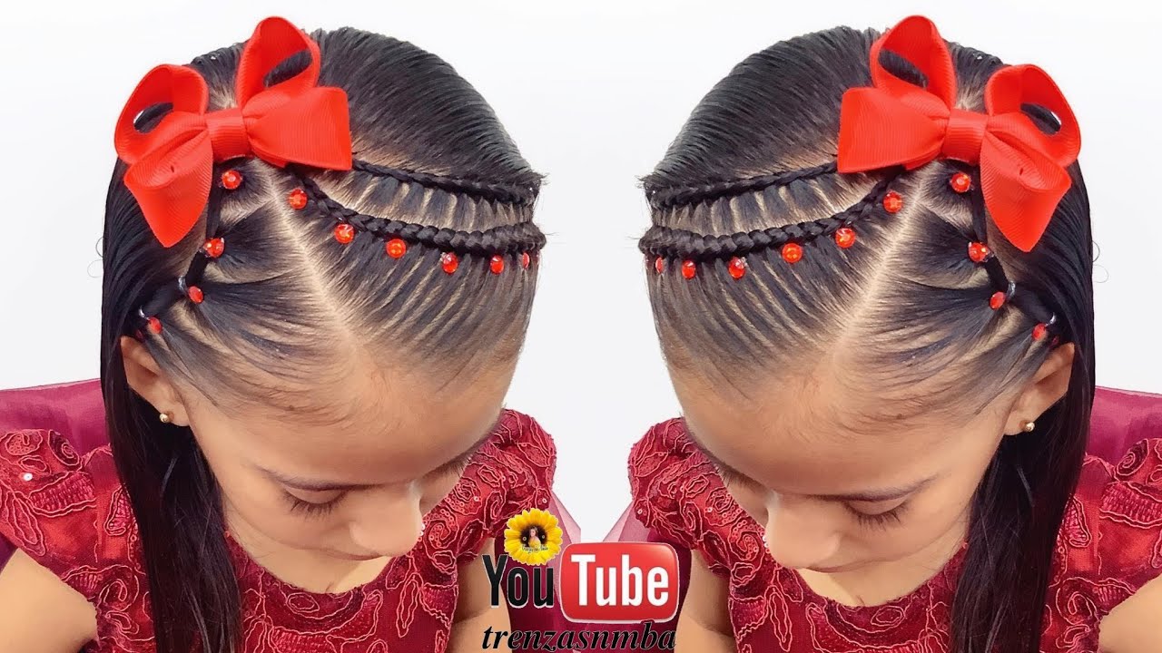hermoso peinado en trenza diadema fácil ❤️, peinado para niñas