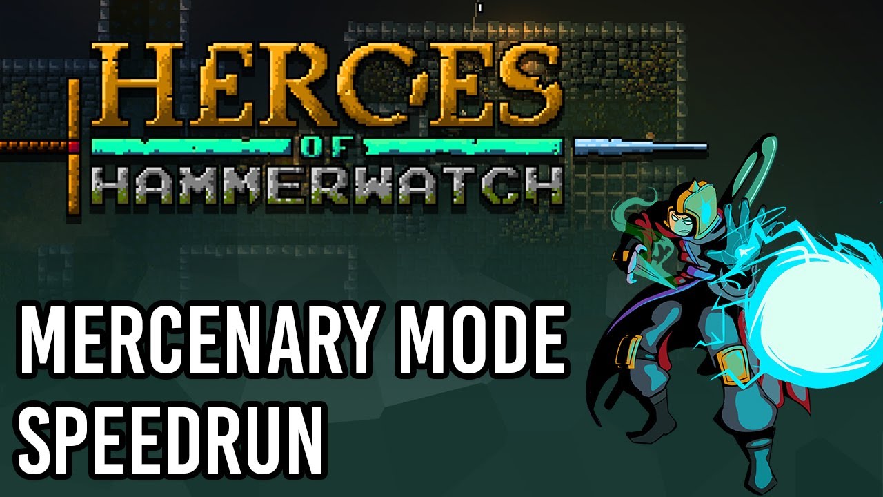 Heroes of Hammerwatch (Mercenary Mode) - Warlock Speedrun beta