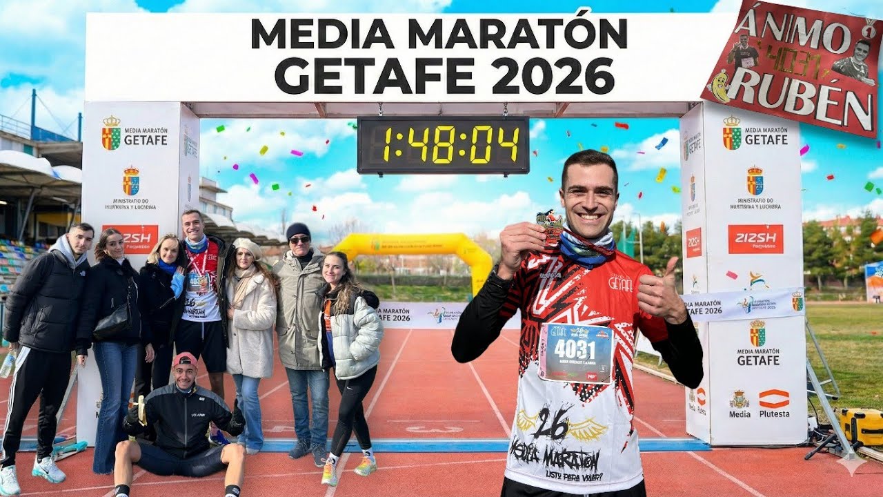 MEDIA MARATÓN GETAFE 2026🏃 - mi RECORD en una MEDIA🔥