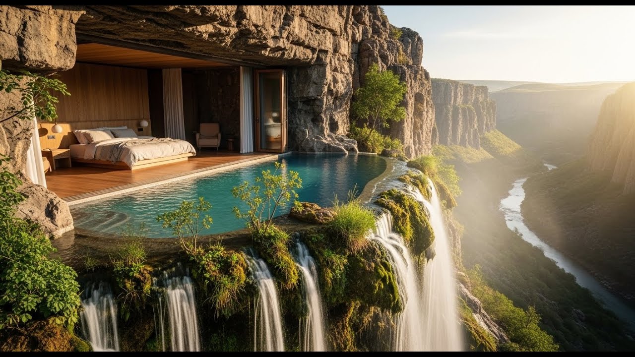 Building a Million Dollar Cave Villa on a Cliffside  The Hidden Masterpiece of the Ultra Wealthy