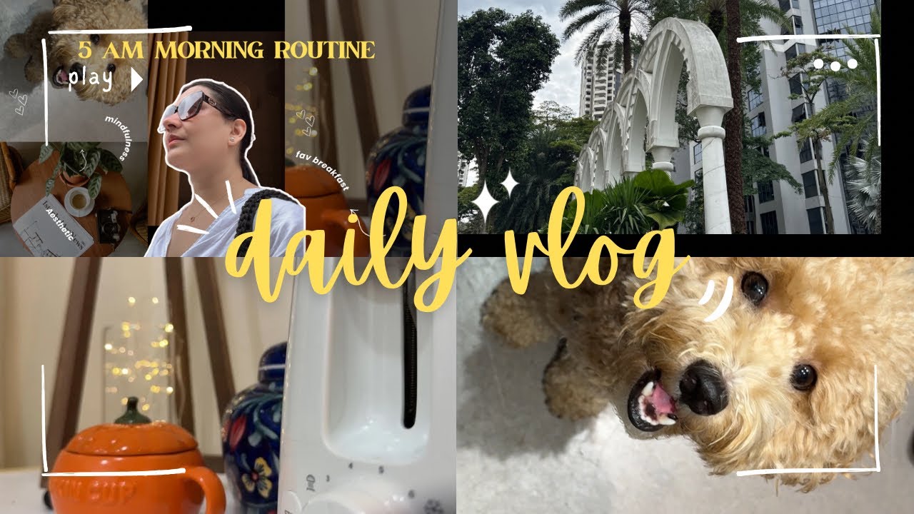 5 AM Routine to Become Disciplined 🫶 | Realistic Morning 🌥️🪴| Aesthetic ASMR vlog | 