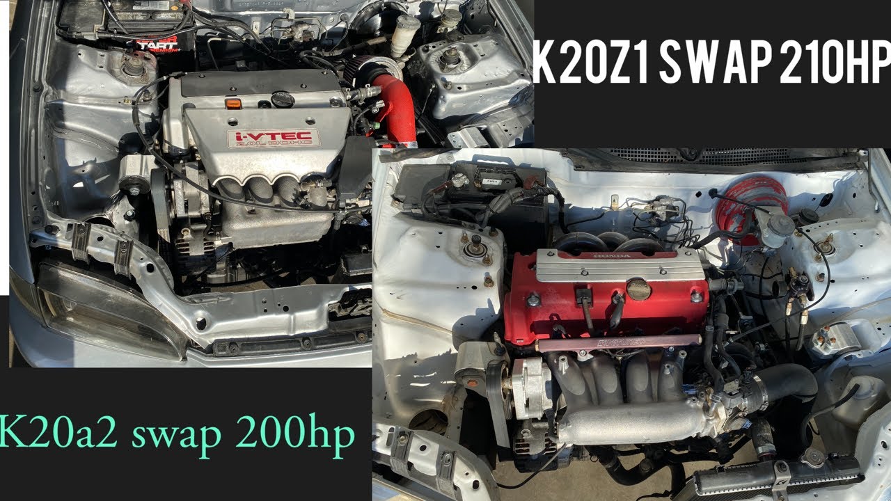Сравнение двигателей K20z1 и K20A2, часть 1