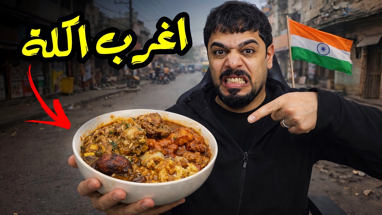 جربت اكل شوارع الهند 😂🇮🇳