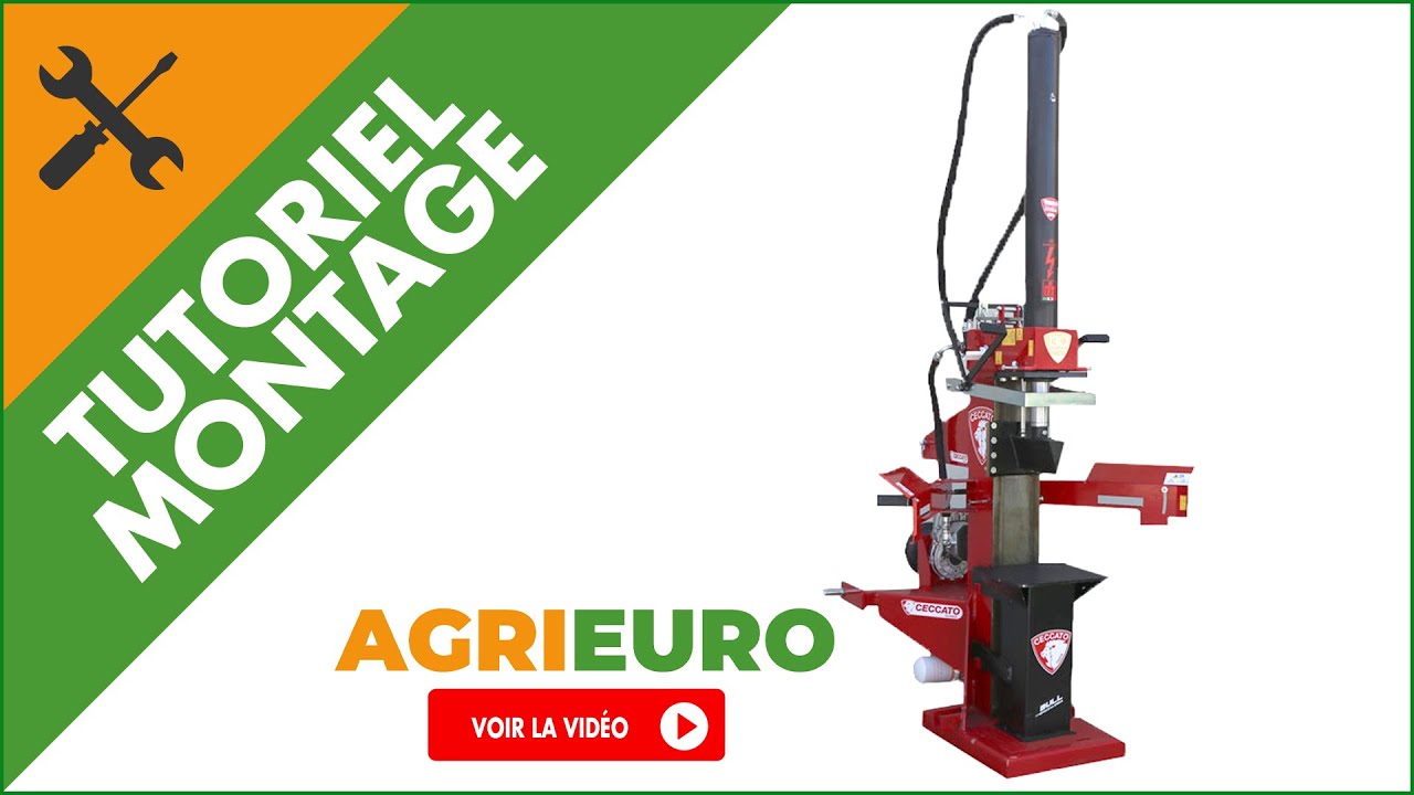Fendeuse hydraulique avec attelage pour tracteur Ceccato Olindo Bull SPLT25 1100mm : tuto de montage