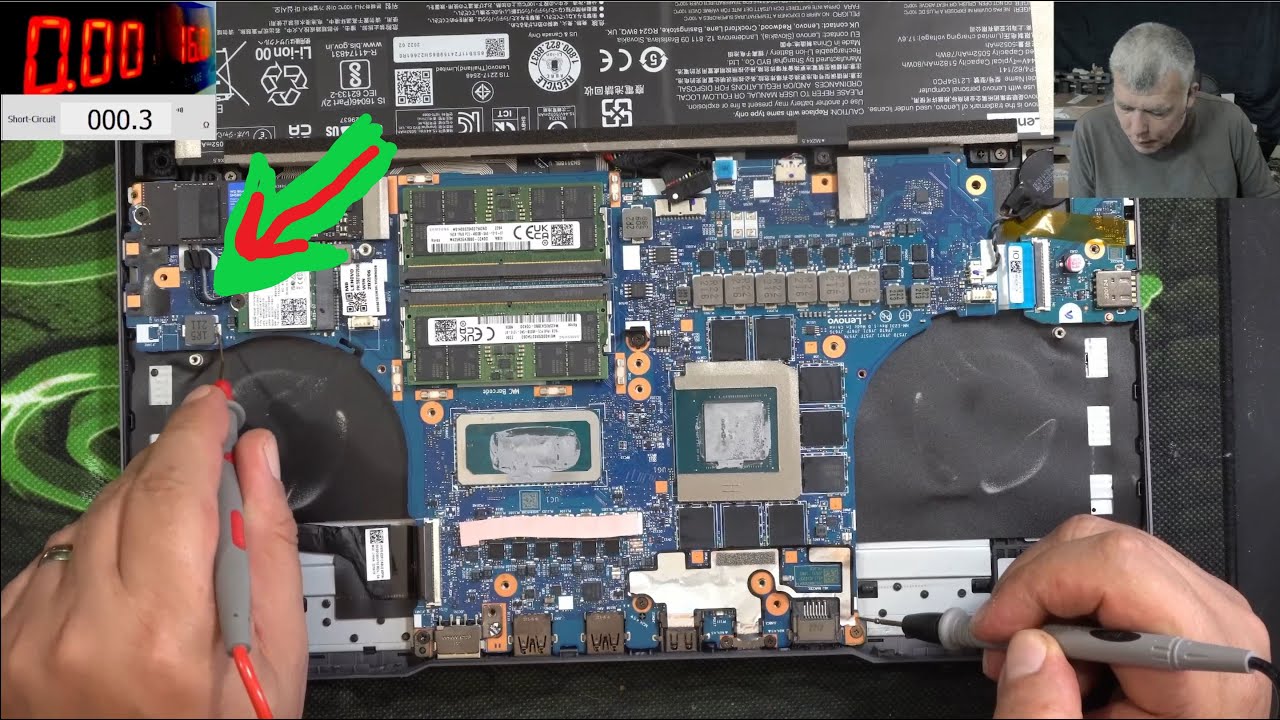 Lenovo Legion 5 15IAH7H dead, no power not charging board repair - pay attention to 5v power supply!