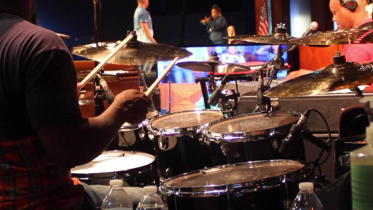 (PART 2)Chris Johnson on drums & City of Refuge band playing for Jason McGee