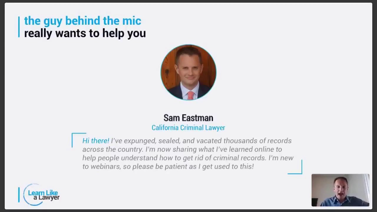 California Expungement Webinar