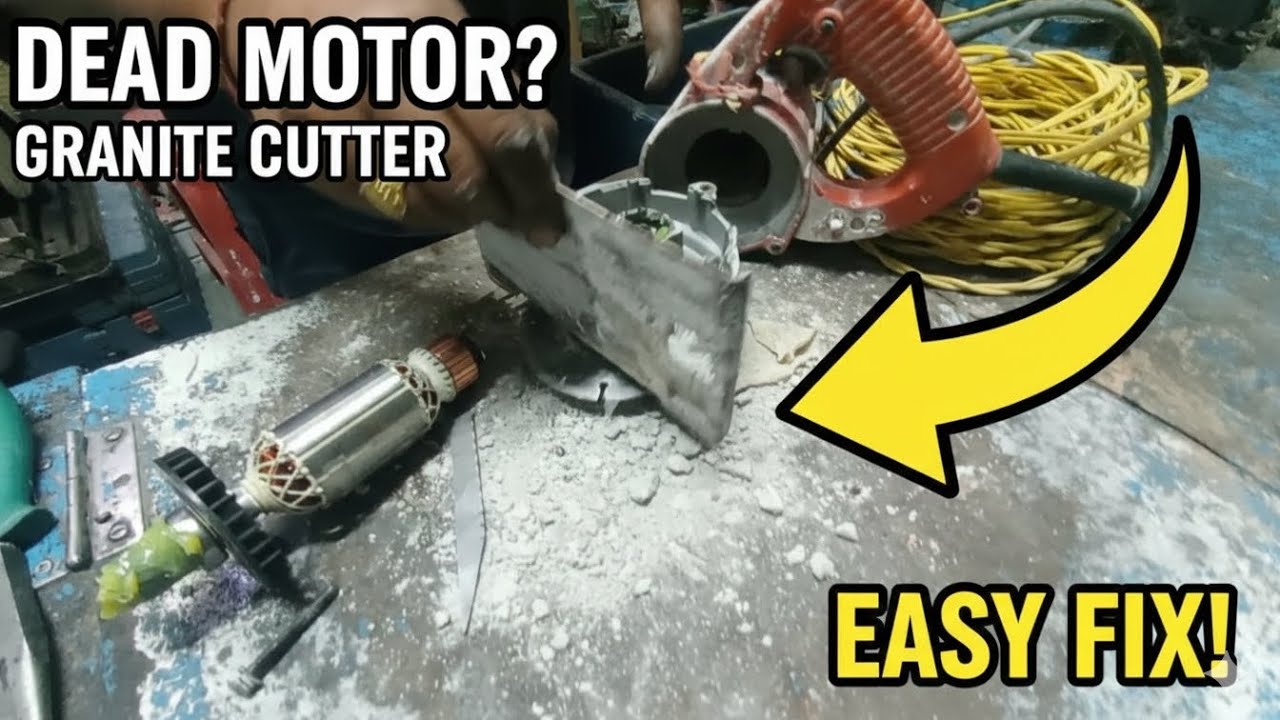 How to Fix a Sparking Marble Cutter Moto #GraniteCutter #ArmatureRepair #DIY #ElectricianTips