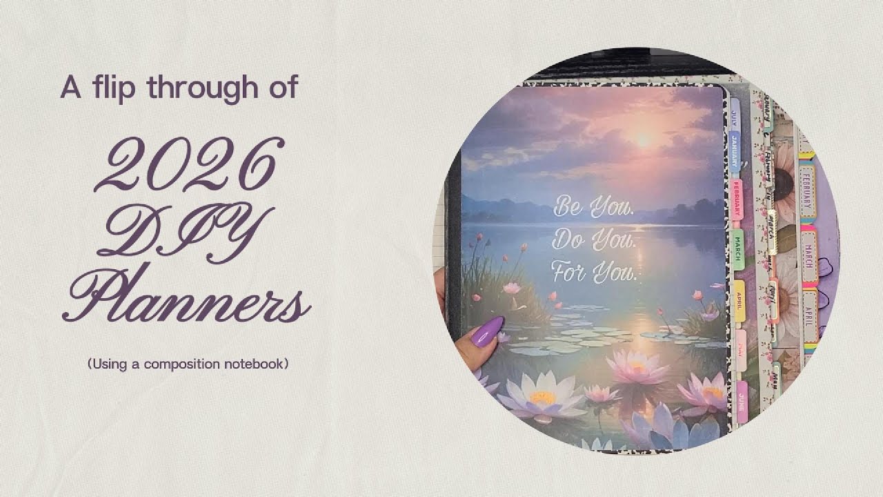 Flip Thru of 4 DIY 2026 Planners