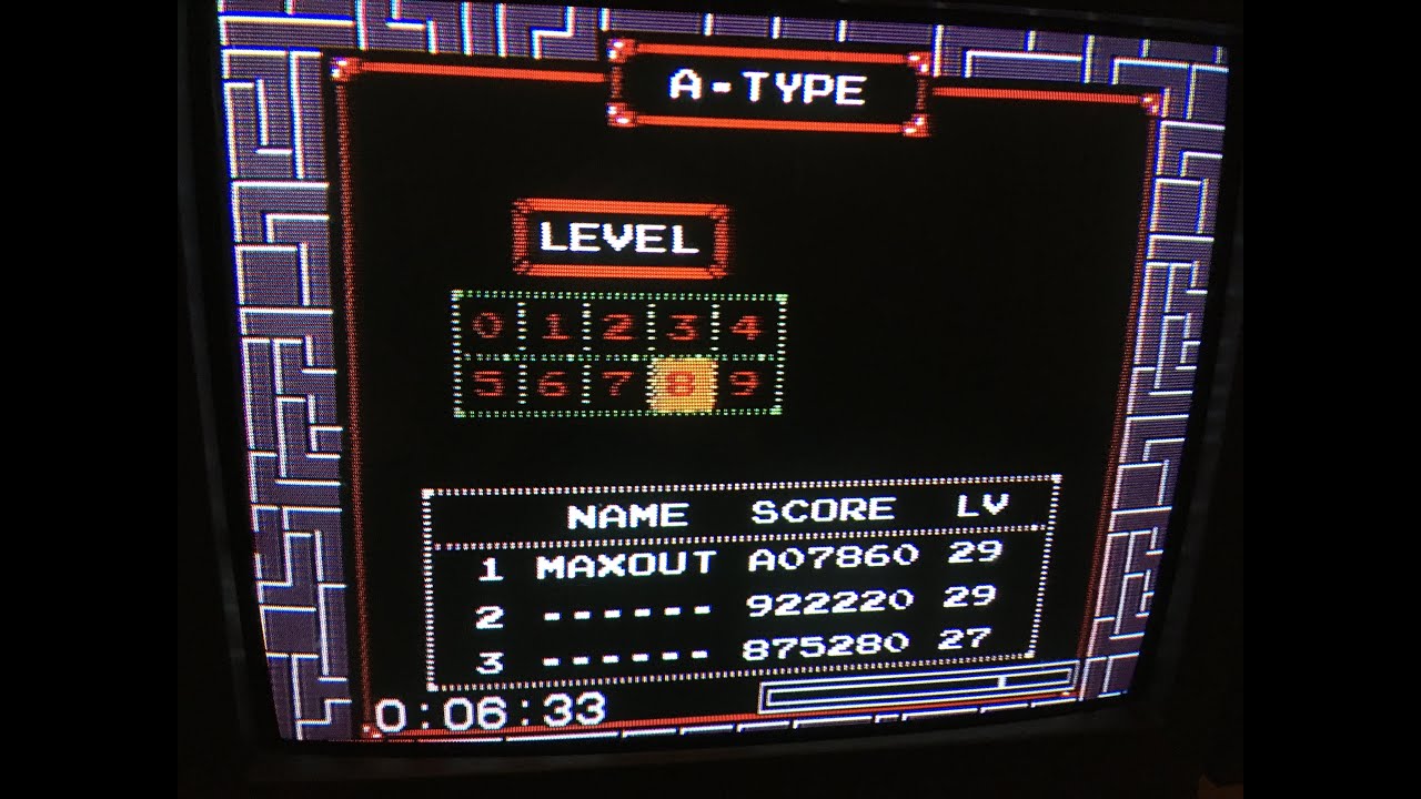 [NES Tetris] MAXOUT!!! (1,007,860)