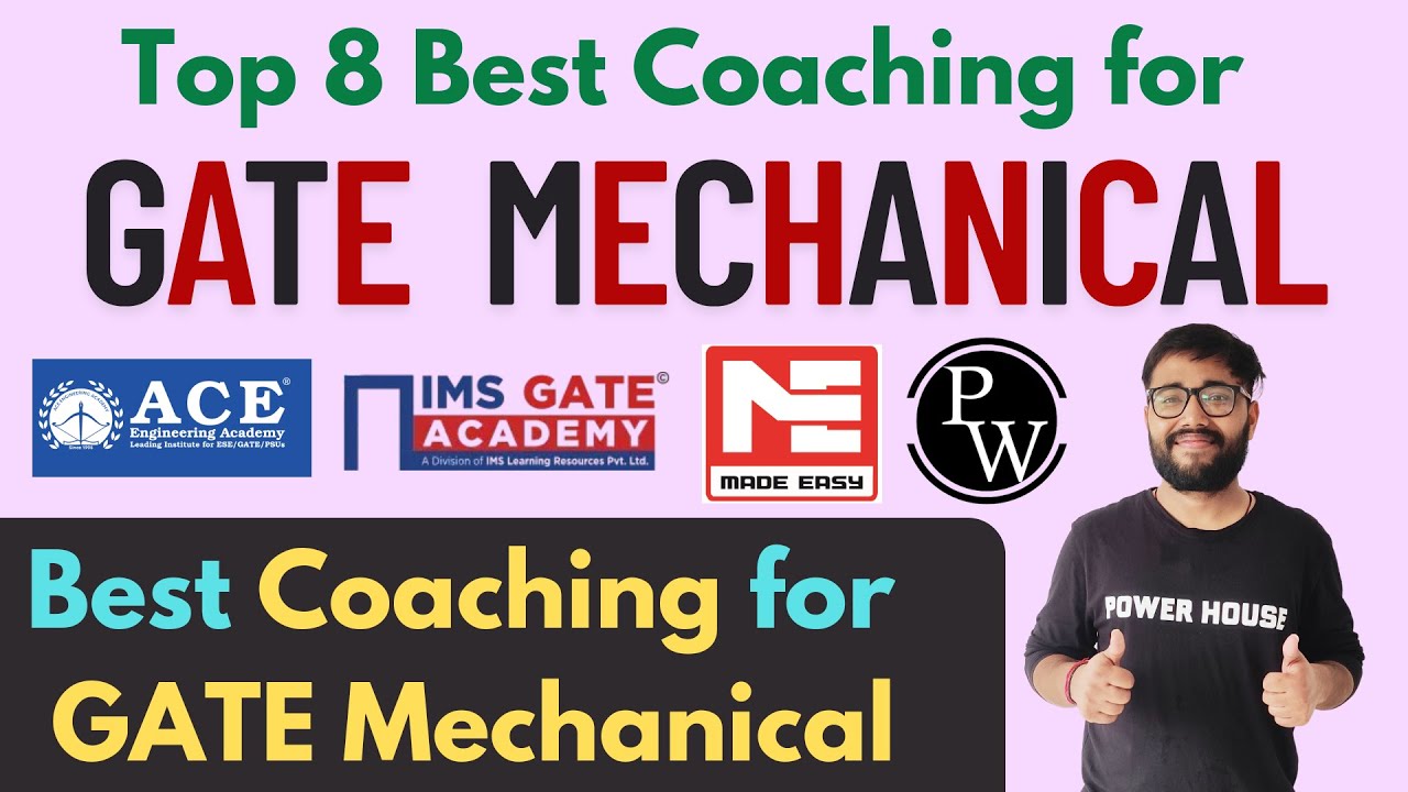 Top 8 Best GATE Coaching for Mechanical Engineering Preparation | Fees | Results | @powerhouseavi
