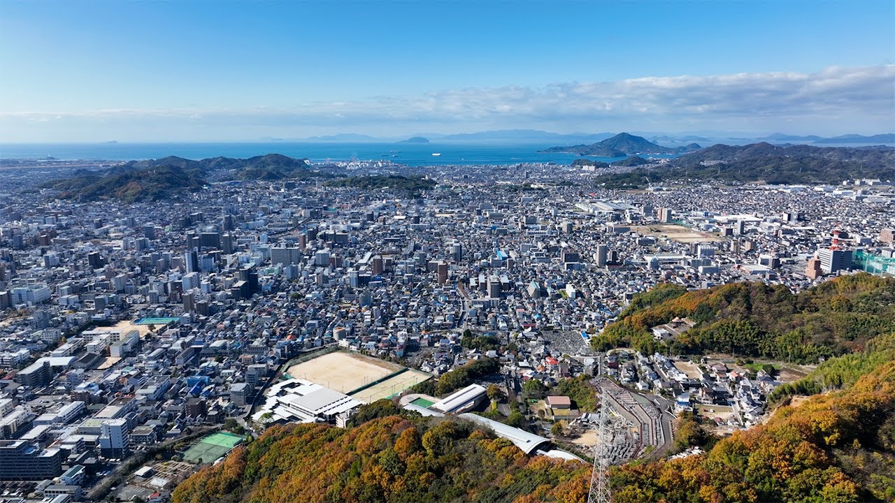 松山上空からドローンで360度見てみよう【愛媛県松山市】