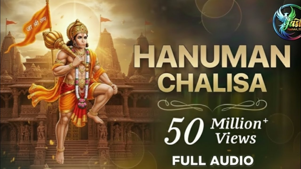 Hanuman Chalisa Fast 🚩 | शक्तिशाली हनुमान चालीसा | Listen Daily for Strength