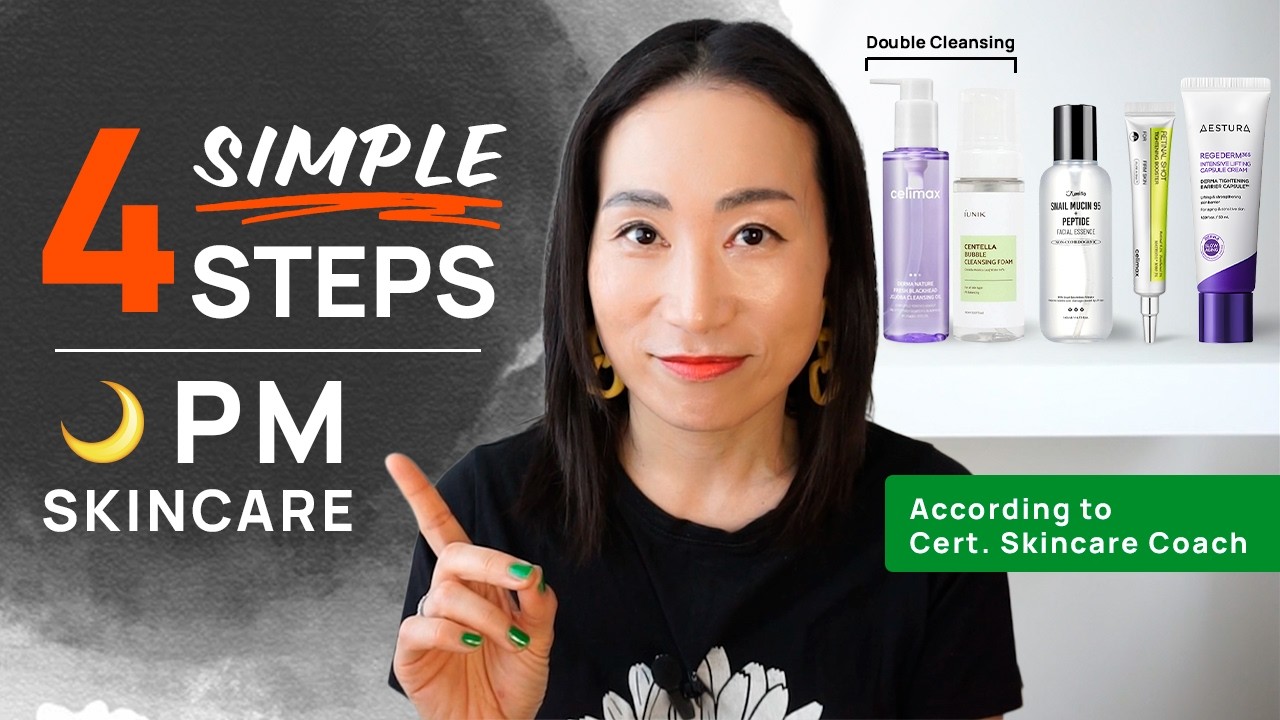 Over 40? You Do NOT Need 10 Skincare Steps! Simple PM K-beauty Routine That Works | Skincare Coach