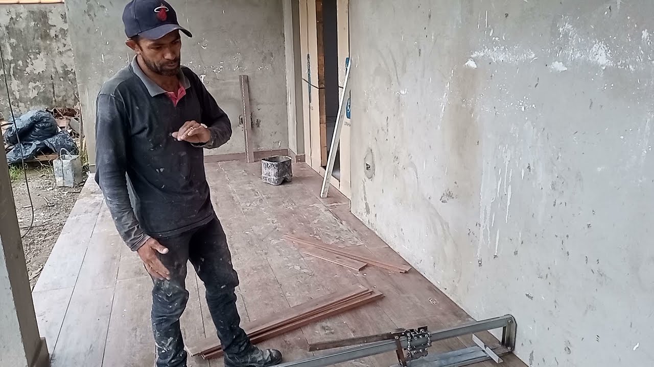 Riscadeira caseira de um metro e trinta 130 cortando porcelanato de 110 Fonciona mesmo