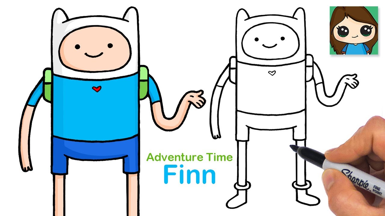 How to Draw Finn the Human | Adventure Time