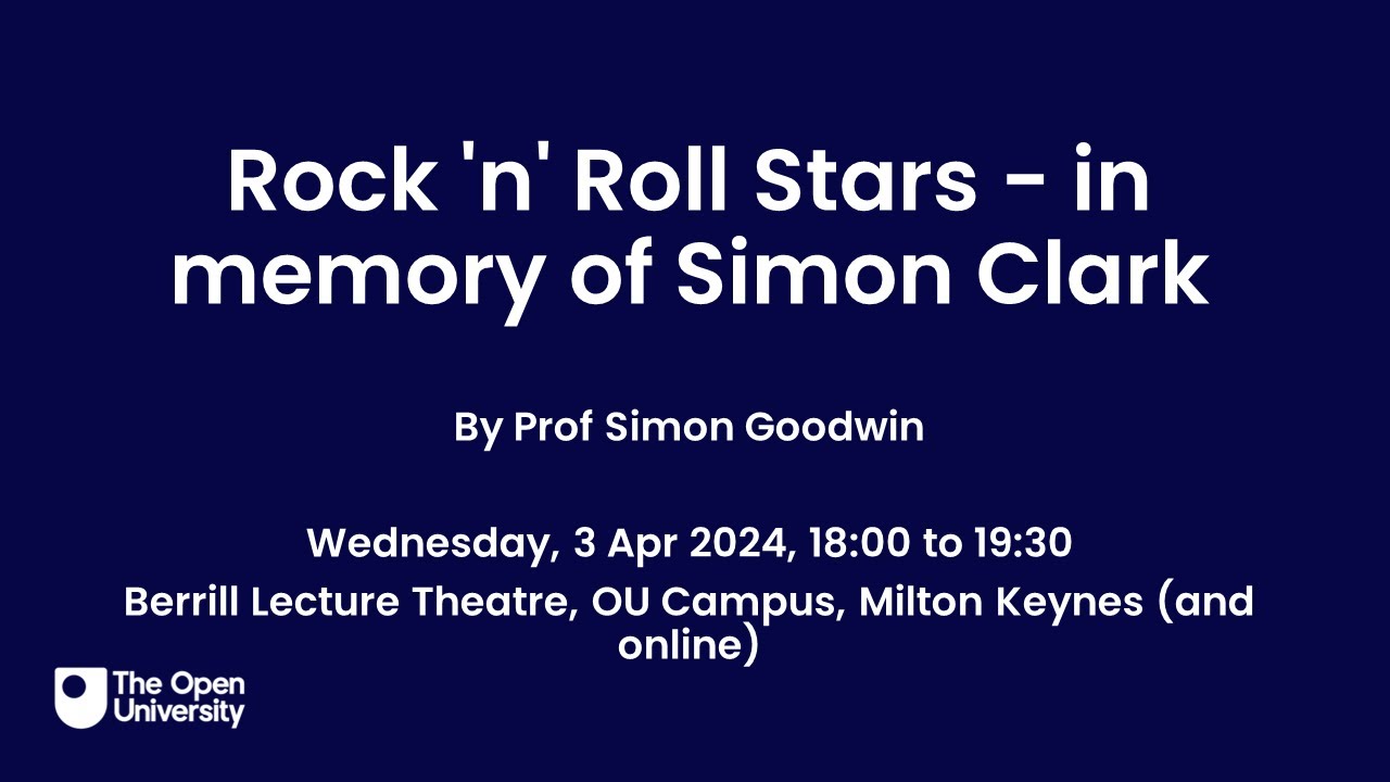 Rock 'n' Roll Stars - in memory of Simon Clark by Prof Simon Goodwin