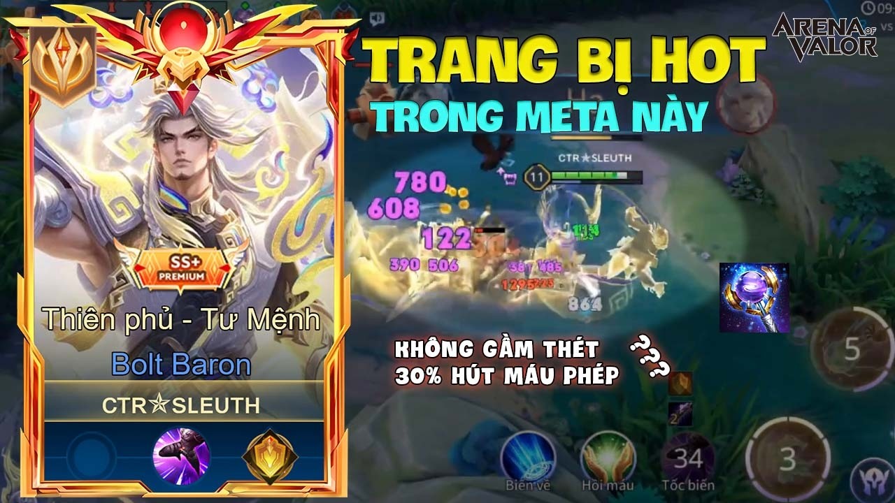 BUILD ĐỒ TO&Agrave;N DIỆN - Build mạnh nhất của Bolt Baron trong meta hiện tại | Li&ecirc;n Qu&acirc;n Mobile