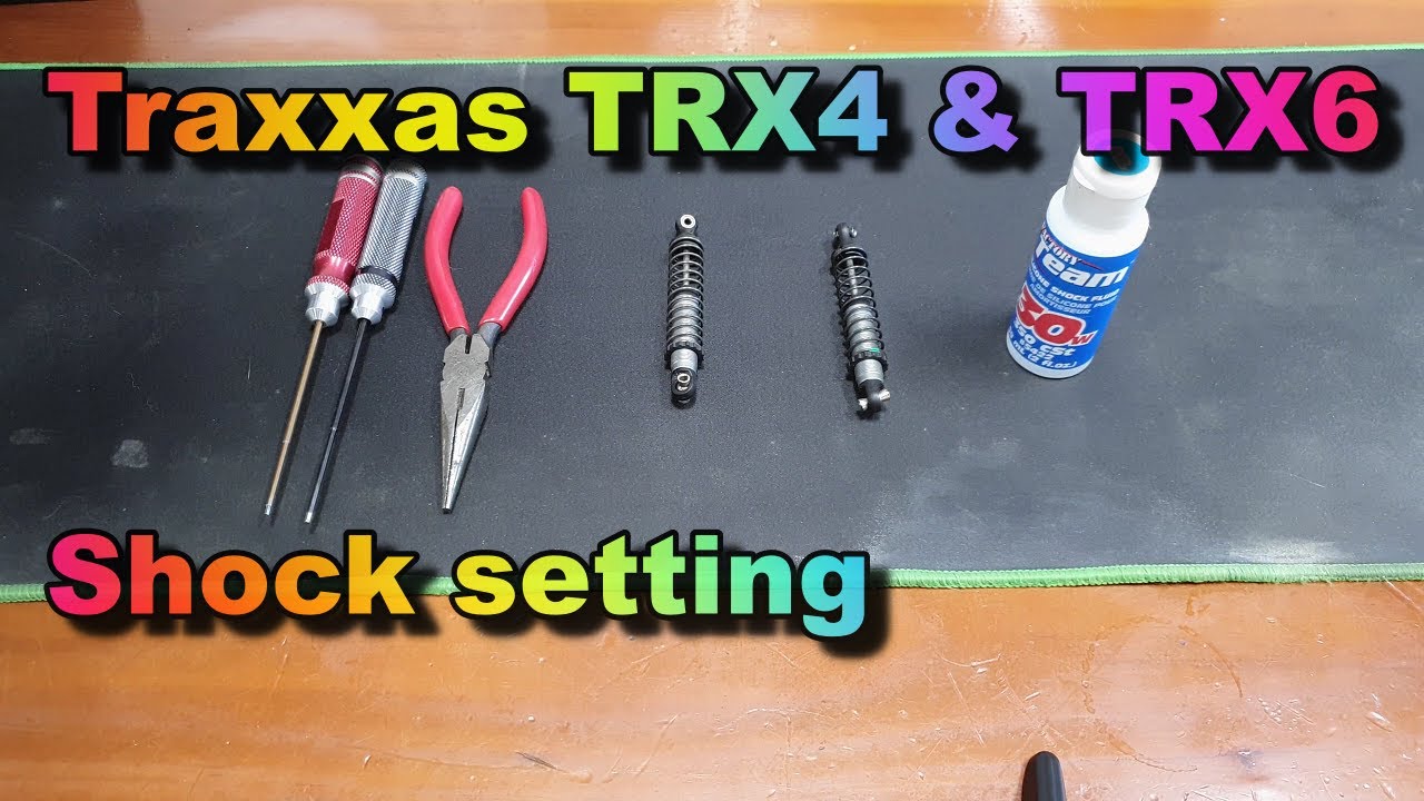 Traxxas TRX4 & TRX6 shock setting (꿀렁임을 위한 쇽 세팅)..#