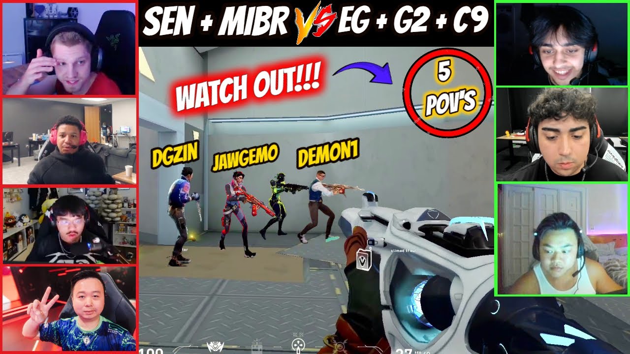 C9 Demon1, G2 Jawgemo, EG dgzin & EG Supamen Vs MIBR Mazino, SEN Reduxx, Victor & Recoil in Ranked