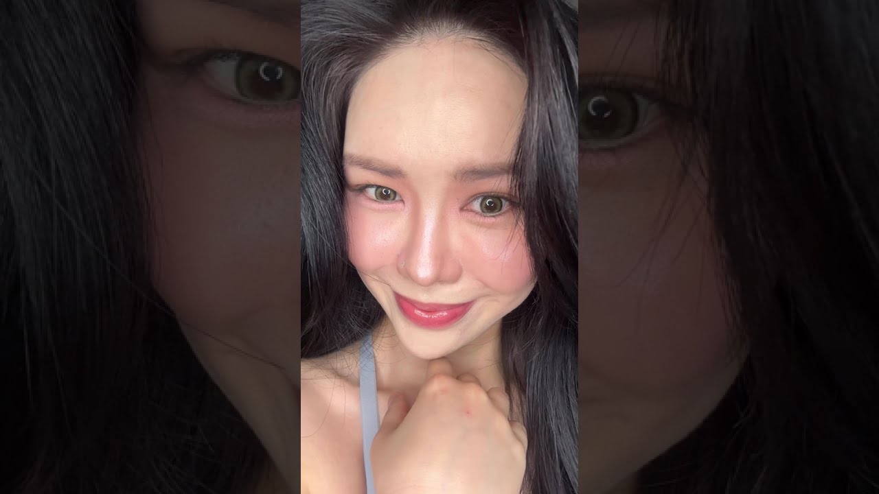 Orange Blossom Makeup Look 🍊 The glow on this look! 😍 Highlighter to die for ❤️‍🔥 #아멜리 #kbeauty